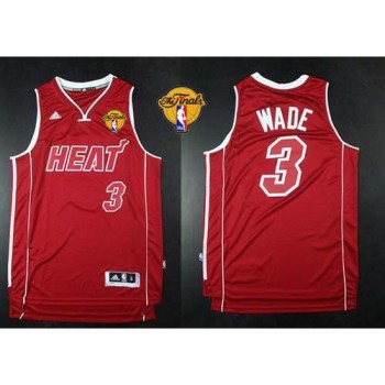 Heat #3 Dwyane Wade Red Pride Swingman Finals Patch Stitched NBA Jersey Heat #3 Dwyane Wade Red Pride Swingman Finals Patch Stitched NBA Jersey