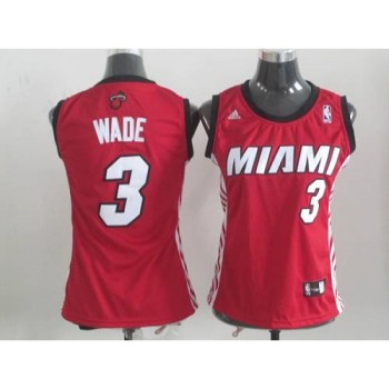 Heat #3 Dwyane Wade Red Women's Alternate Stitched NBA Jersey Heat #3 Dwyane Wade Red Women's Alternate Stitched NBA Jersey