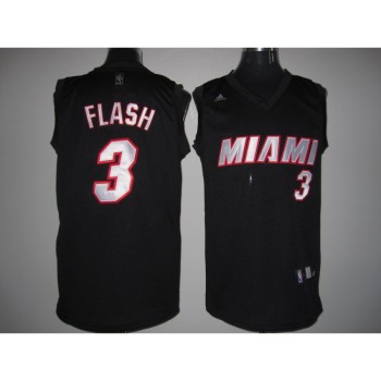 Heat #3 Dwyane Wade Stitched Black Flash Fashion NBA Jersey Heat #3 Dwyane Wade Stitched Black Flash Fashion NBA Jersey