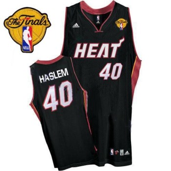Heat #40 Udonis Haslem Black Finals Patch Stitched NBA Jersey Heat #40 Udonis Haslem Black Finals Patch Stitched NBA Jersey