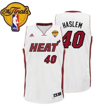 Heat #40 Udonis Haslem White Finals Patch Stitched NBA Jersey Heat #40 Udonis Haslem White Finals Patch Stitched NBA Jersey