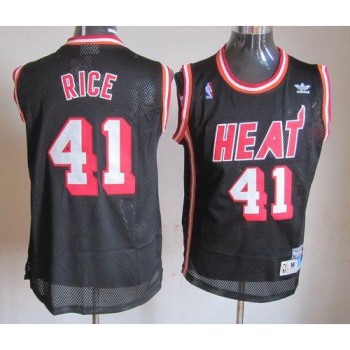 Heat #41 Glen Rice Black Hardwood Classics Nights Stitched NBA Jersey Heat #41 Glen Rice Black Hardwood Classics Nights Stitched NBA Jersey