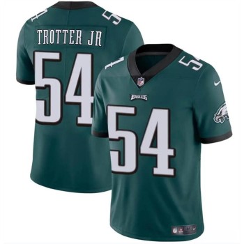 Men's Philadelphia Eagles #54 Jeremiah Trotter Jr Green 2024 Draft Vapor Untouchable Limited Stitched Football Jersey Men's Philadelphia Eagles #54 Jeremiah Trotter Jr Green 2024 Draft Vapor Untouchable Limited Stitched Football Jersey