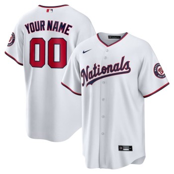 Men's Washington Nationals Nike White Replica Custom Jersey Men's Washington Nationals Nike White Replica Custom Jersey