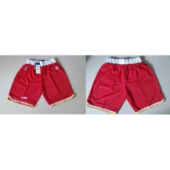 Houston Rockets Red Throwback NBA Shorts