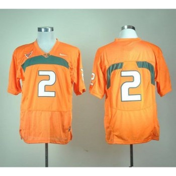 Hurricanes #2 Orange Stitched NCAA Jerseys Hurricanes #2 Orange Stitched NCAA Jerseys