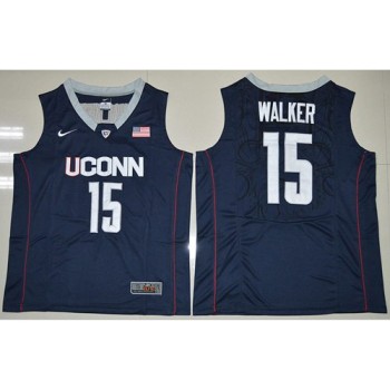 Huskies #15 Kemba Walker Navy Blue Basketball Stitched NCAA Jersey Huskies #15 Kemba Walker Navy Blue Basketball Stitched NCAA Jersey