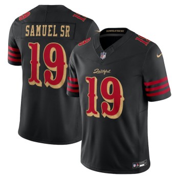 Youth San Francisco 49ers #19 Deebo Samuel Sr. Black Rivalries Collection Vapor F.U.S.E. Limited Jersey Youth San Francisco 49ers #19 Deebo Samuel Sr. Black Rivalries Collection Vapor F.U.S.E. Limited Jersey