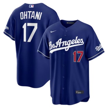 Men's Los Angeles Dodgers #17 Shohei Ohtani Nike Royal Alternate Stadium Jersey Men's Los Angeles Dodgers #17 Shohei Ohtani Nike Royal Alternate Stadium Jersey