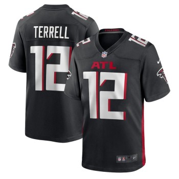 Men's Atlanta Falcons #12 Avieon Terrell Black 2026 NFL Draft Game Jersey Men's Atlanta Falcons #12 Avieon Terrell Black 2026 NFL Draft Game Jersey