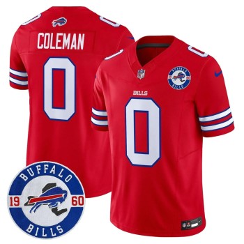Men's Buffalo Bills #0 Keon Coleman Red Est. 1960 Patch Vapor F.U.S.E. Limited Jersey Men's Buffalo Bills #0 Keon Coleman Red Est. 1960 Patch Vapor F.U.S.E. Limited Jersey