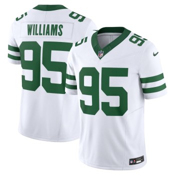 Men's New York Jets Quinnen Williams Legacy White Vapor F.U.S.E. Limited Jersey Men's New York Jets Quinnen Williams Legacy White Vapor F.U.S.E. Limited Jersey