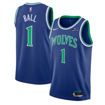 Men's Minnesota Timberwolves #1 LaMelo Ball Blue 2026/27 Icon Edition Jersey Men's Minnesota Timberwolves #1 LaMelo Ball Blue 2026/27 Icon Edition Jersey