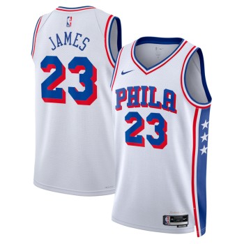 Men's Philadelphia 76ers #23 LeBron James Nike White Swingman Association Edition Jersey Men's Philadelphia 76ers #23 LeBron James Nike White Swingman Association Edition Jersey