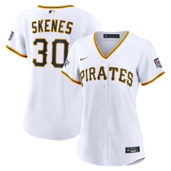 Women's Pittsburgh Pirates #30 Paul Skenes Nike White 2026 All-Star Game Replica Jersey Women's Pittsburgh Pirates #30 Paul Skenes Nike White 2026 All-Star Game Replica Jersey
