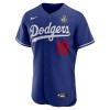 Men's Los Angeles Dodgers #18 Yoshinobu Yamamoto Royal 2024 World Series Alternate Authentic Player Jersey