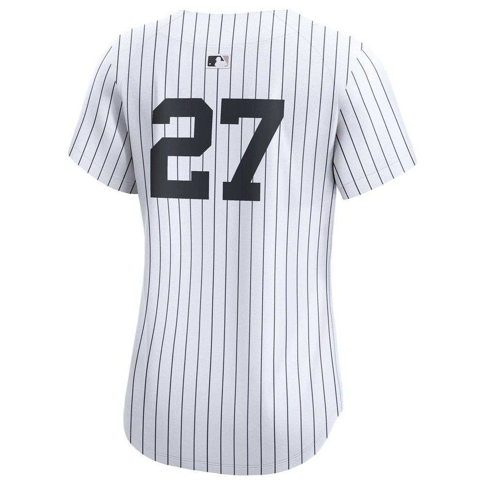 Women's New York Yankees #27 Giancarlo Stanton White 2024 World Series Limited Player Jersey Women's New York Yankees #27 Giancarlo Stanton White 2024 World Series Limited Player Jersey