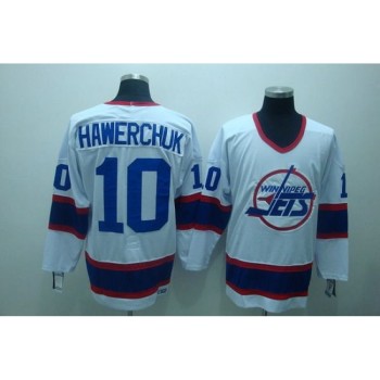 Jets #10 Dale Hawerchuk Stitched White CCM Throwback NHL Jersey Jets #10 Dale Hawerchuk Stitched White CCM Throwback NHL Jersey