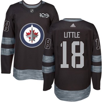 Jets #18 Bryan Little Black 1917-2017 100th Anniversary Stitched NHL Jersey Jets #18 Bryan Little Black 1917-2017 100th Anniversary Stitched NHL Jersey