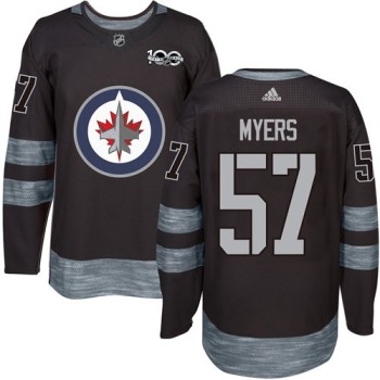 Jets #57 Tyler Myers Black 1917-2017 100th Anniversary Stitched NHL Jersey Jets #57 Tyler Myers Black 1917-2017 100th Anniversary Stitched NHL Jersey
