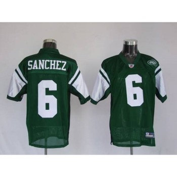 Jets #6 Mark Sanchez Green Stitched Youth NFL Jersey Jets #6 Mark Sanchez Green Stitched Youth NFL Jersey