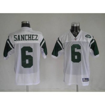 Jets #6 Mark Sanchez White Stitched Youth NFL Jersey Jets #6 Mark Sanchez White Stitched Youth NFL Jersey