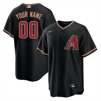 Youth Arizona Diamondbacks Black Cool Base Custom Jersey Youth Arizona Diamondbacks Black Cool Base Custom Jersey