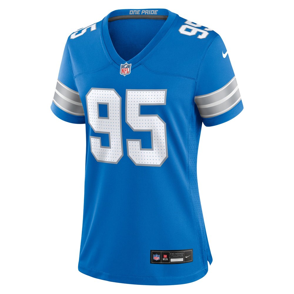 Women's Detroit Lions Mathieu Betts  Blue Game Jersey