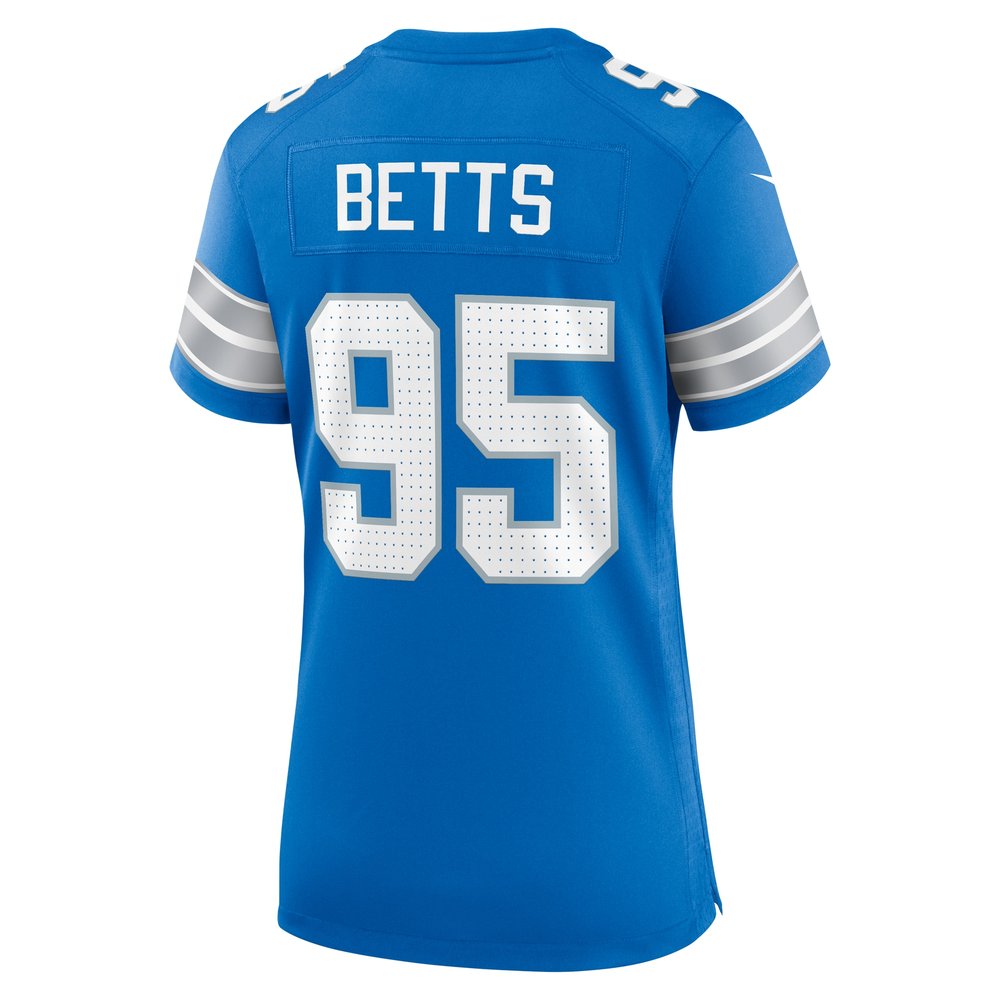 Women's Detroit Lions Mathieu Betts  Blue Game Jersey