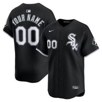 Men's Chicago White Sox Nike Black Alternate Limited Custom Jersey Men's Chicago White Sox Nike Black Alternate Limited Custom Jersey