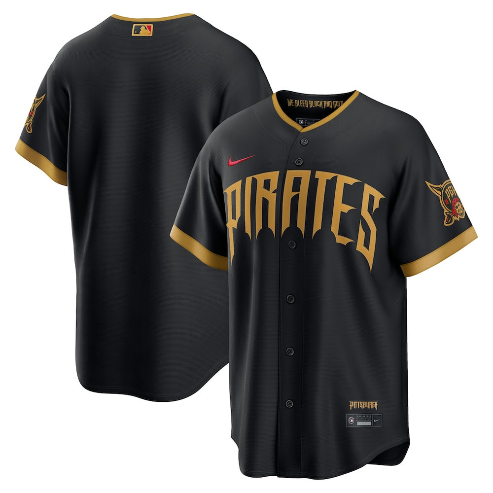Men's Pittsburgh Pirates Nike Black 2026 City Connect Stadium Jersey Men's Pittsburgh Pirates Nike Black 2026 City Connect Stadium Jersey