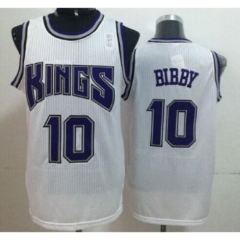 Kings #10 Mike Bibby White Throwback Stitched NBA Jersey Kings #10 Mike Bibby White Throwback Stitched NBA Jersey
