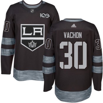Kings #30 Rogie Vachon Black 1917-2017 100th Anniversary Stitched NHL Jersey Kings #30 Rogie Vachon Black 1917-2017 100th Anniversary Stitched NHL Jersey