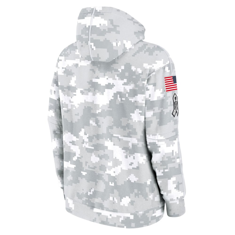 Men's Buffalo Bills Arctic Camo 2024 Salute To Service Big & Tall Club Fleece Pullover Hoodie