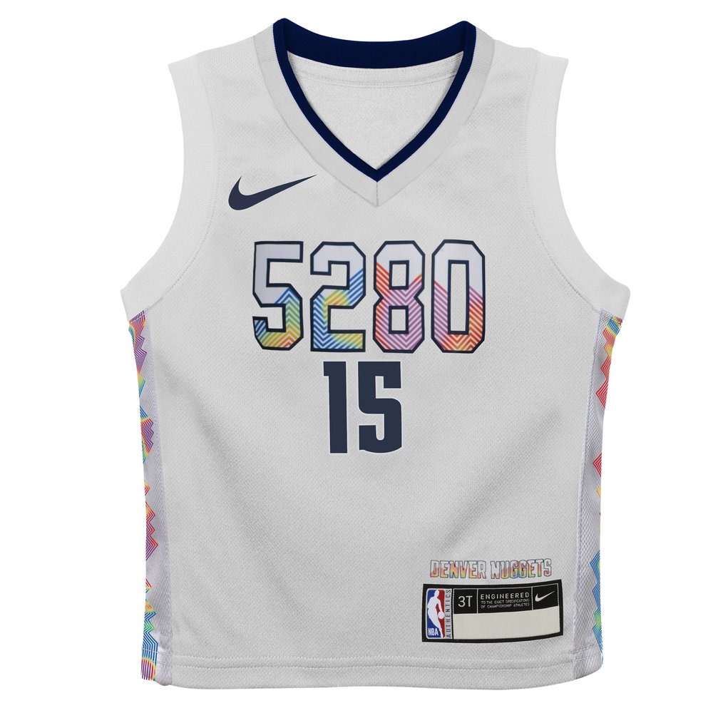 Toddler Denver Nuggets Nikola Jokic White 2024/25 Swingman Player Jersey - City Edition