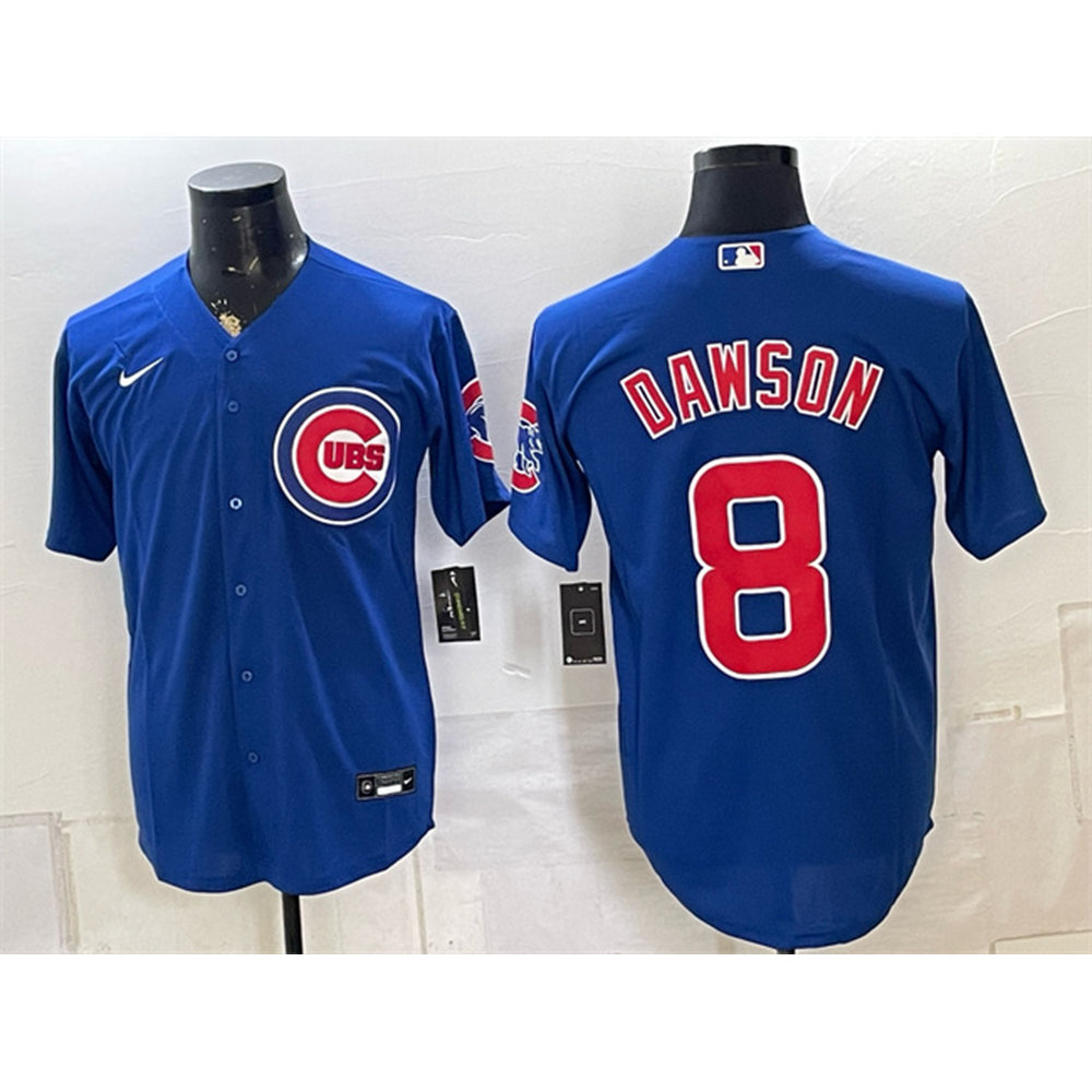 Men's Chicago Cubs #8 Andre Dawson Royal Baseball Jersey Men's Chicago Cubs #8 Andre Dawson Royal Baseball Jersey