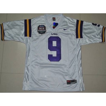LSU Tigers #9 Jordan Jefferson 2012 BCS Championship Patch Stitched NCAA Jersey LSU Tigers #9 Jordan Jefferson 2012 BCS Championship Patch Stitched NCAA Jersey