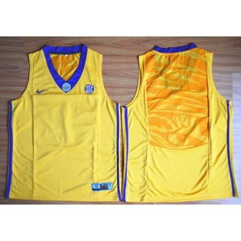 LSU Tigers Blank Gold Basketball Stitched NCAA Jersey LSU Tigers Blank Gold Basketball Stitched NCAA Jersey