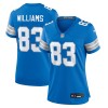 Women's Detroit Lions Isaiah Williams  Blue Game Jersey