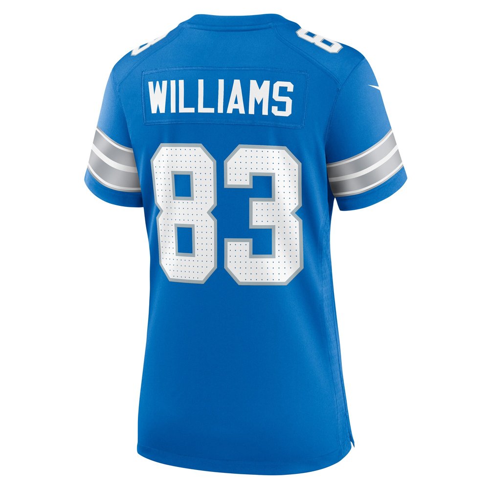 Women's Detroit Lions Isaiah Williams  Blue Game Jersey