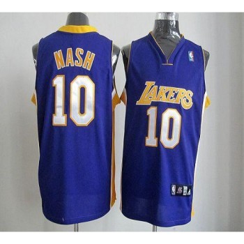 Lakers #10 Steve Nash Purple Road Revolution 30 Stitched NBA Jersey Lakers #10 Steve Nash Purple Road Revolution 30 Stitched NBA Jersey