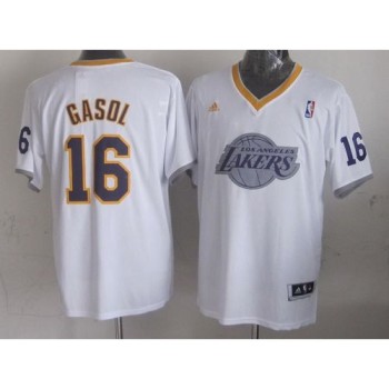 Lakers #16 Pau Gasol White 2013 Christmas Day Swingman Stitched NBA Jersey Lakers #16 Pau Gasol White 2013 Christmas Day Swingman Stitched NBA Jersey