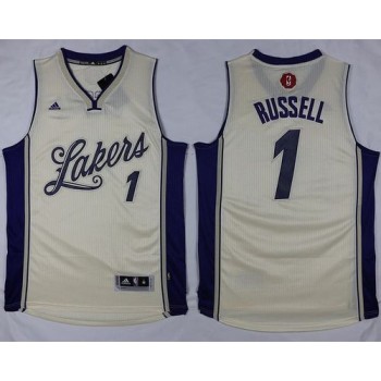 Lakers #1 D'Angelo Russell White 2015-2016 Christmas Day Stitched NBA Jersey Lakers #1 D'Angelo Russell White 2015-2016 Christmas Day Stitched NBA Jersey
