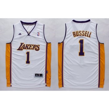 Lakers #1 D'Angelo Russell White Stitched NBA Jersey Lakers #1 D'Angelo Russell White Stitched NBA Jersey