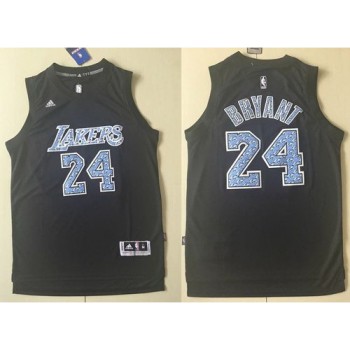Lakers #24 Kobe Bryant Black Diamond Fashion Stitched NBA Jersey Lakers #24 Kobe Bryant Black Diamond Fashion Stitched NBA Jersey
