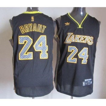 Lakers #24 Kobe Bryant Black Electricity Fashion Stitched NBA Jersey Lakers #24 Kobe Bryant Black Electricity Fashion Stitched NBA Jersey