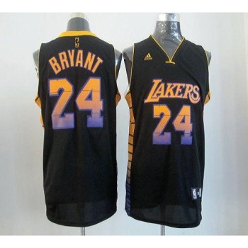 Lakers #24 Kobe Bryant Black Stitched NBA Vibe Jersey Lakers #24 Kobe Bryant Black Stitched NBA Vibe Jersey
