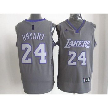 Lakers #24 Kobe Bryant Grey Graystone Fashion Stitched NBA Jersey Lakers #24 Kobe Bryant Grey Graystone Fashion Stitched NBA Jersey