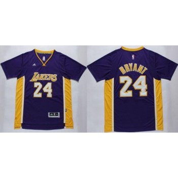 Lakers #24 Kobe Bryant Purple Short Sleeve Stitched NBA Jersey Lakers #24 Kobe Bryant Purple Short Sleeve Stitched NBA Jersey