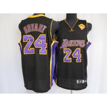 Lakers #24 Kobe Bryant Stitched Black Purple Number Final Patch NBA Jersey Lakers #24 Kobe Bryant Stitched Black Purple Number Final Patch NBA Jersey